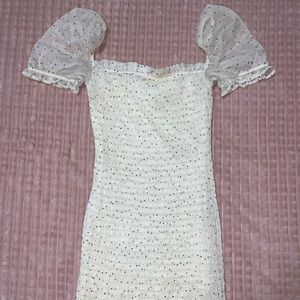 White fashion nova dress